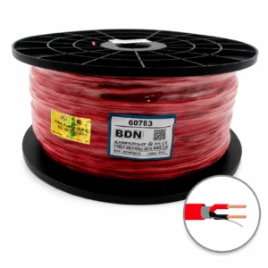 Cable Incendio UL Rojo BDN 2x16 AWG C-P LSZH 305M