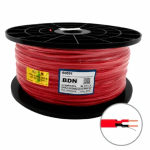 Cable Incendio UL Rojo BDN 2x16 AWG S-P LSZH 305M