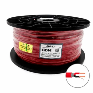 Cable Incendio UL Rojo BDN 2x18 AWG C-P FPLR