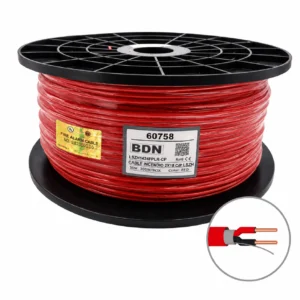 Cable Incendio UL Rojo BDN 2x18 AWG C-P LSZH 305M